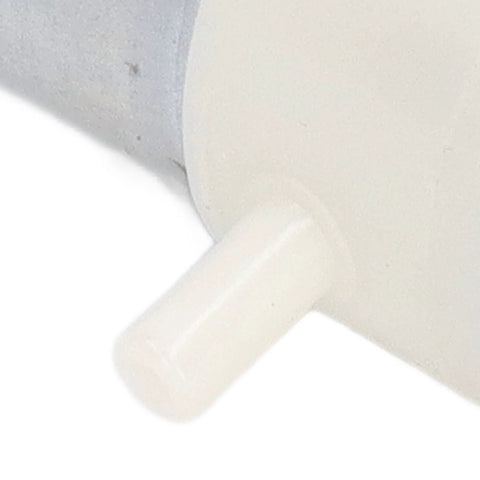 Close-up of Miniature Vacuum Pump 6V Micro Air Pump Aluminum Diaphragm Pump With Pressure Switch and Relief Valve, 90 degree air port