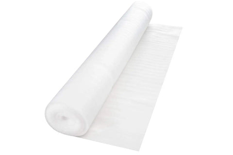 Top Shelf 2mm Foam Flooring Underlayment In Clean White Covers One Thousand Square Feet Packs Ten Rugged Rolls tailored for wood floors.