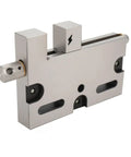 Rock-Solid Stainless Steel 4 Inch Toolmakers Vise For Wire EDM And CNC Cutting, side view showcasing clamping mechanism