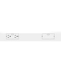 Under Cabinet Modular Track System 18 Inch White Space Saver for Counter Clutter Freeing Up Kitchen Counter With Power Modules