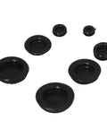 Pro Grade 170 Piece Rubber Grommet Kit With Durable O Ring Assortment For Automotive Wiring, Hydraulic And Pneumatic Systems, Includes 7mm To 25mm Sizes For Easy Fit, Versatile Sealing And Protection, black rubber grommets in assorted sizes