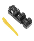 Driver Side Power Window Switch Fits Ford F-150 2021 To 2023 Replaces ML3Z-14529-BE BD with yellow installation tool.