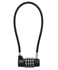 Heavy Duty 4 Digit Combination Cable Lock For Outdoor Gates And Fences, Cabinets, Refrigerators, Dumpsters, Lockers, Gyms, Toolboxes And Sheds With Zinc Alloy Body And Steel Wire Rope Shackle
