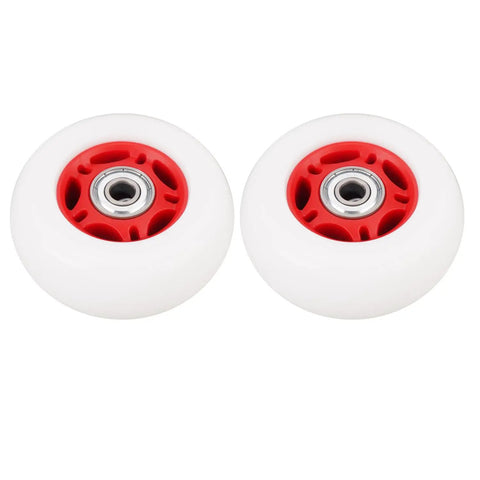 Heckuva Durable Replacement Caster Wheels For Razor Crazy Cart Xl Dlx Shift Set Of Two Bright Red 76Mm By 30Mm smooth rolling tires.