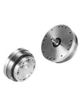 Compact Axial Input Harmonic Drive Reducer With 80 To 1 Ratio hooks straight into any common servo motor, showcasing compact design.
