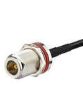 SMA Male to N Female Bulkhead Mount Coax Cable RG58 1 Ft 30 Cm 50 Ohm for 4G LTE