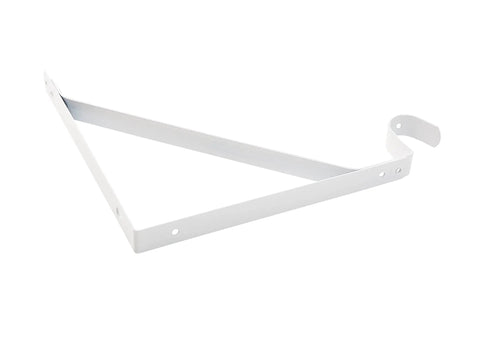 Heavy Duty Shelf Bracket Set White 20 Pack Steel Construction With Mounting Hardware Included 12 And 1 Quarter Inch Projection Ideal
