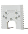 Door Hinge Router Jig With Adjustable Mortise Guide And 2mm Precision Groove for DIY hinge alignment, ABS material, side view