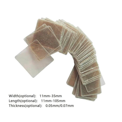 Stack of Durable Mica Board Heat Shield For Repairs, Built To Last, High Temp Resistant Insulation Sheet, 0.05mm or 0.07mm thick