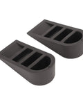Flexible Durable Door Stopper For Bottom Of Door Black Large Anti Slip Skid Resistant Wearproof Floor Protection Quiet Collision Free Security Stop For Home Office And Hallways