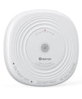 Photoelectric Smoke Alarm With Ten Year Sealed Battery Delivering Hella Solid Home Protection And Zero Stress From Phantom Alerts Quick Wall Mount Install, front view showing control panel and design.