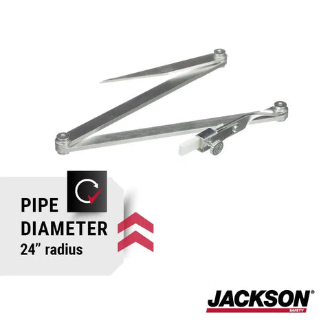 Tough As Nails Aluminum Contour Radius Marker That Slips Right In Your Pocket Or Tool Belt Scribes Flawless 48 Inch Circles With Locking Hinges, 24 inch radius layout tool.