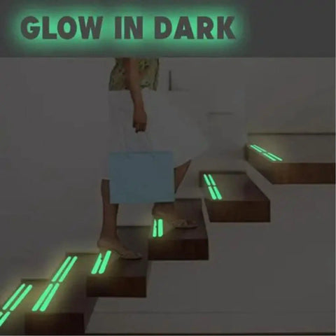 Dope Glow In The Dark Tape Strips For Stairs And Steps Solid Luminous Safety Egress Markers Battery Free Emergency Exit Signs Keep Your Spot Legit Safe Tonight