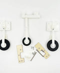 Durable Nylon Landing Gear Replacement Set For RC Airplanes And Helicopters, Front Wheel 30mm, Rear 40mm DIY Assembly