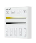 Wireless 2 4G RF 4 Zone Single Color Wall Mounted Smart Panel Remote Powered By 2xAAA Batteries 3V front view