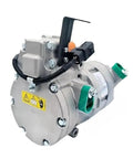 Heavy Duty Electric AC Compressor For Hyundai Kona 2022 EV Models showing sealed aluminum housing with connectors.