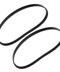 Heavy Duty Replacement Drive Belt For Stand Mixers With 125 Teeth And 375mm Length Made From Tough Rubber, two belts shown.