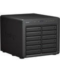 Rock Solid 12 Bay Nas Server With Intel Xeon Chipset And 48gb Ram delivering boss level 240tb storage capacity, black tower design.