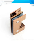 Sturdy 304 Stainless Steel Frameless Glass Hinge Clip Solid Precision Cast 90 Degree T Shape For Shower Enclosures Durable Shiny Finish