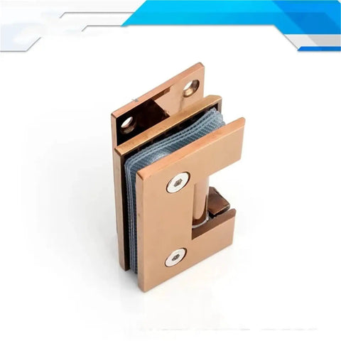 Sturdy 304 Stainless Steel Frameless Glass Hinge Clip Solid Precision Cast 90 Degree T Shape For Shower Enclosures Durable Shiny Finish