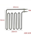 Heavy Duty Instant Hot Electric Air Heater 220V 2670W Sauna Heating Element, stainless steel coil dimensions 305mm x 310mm.
