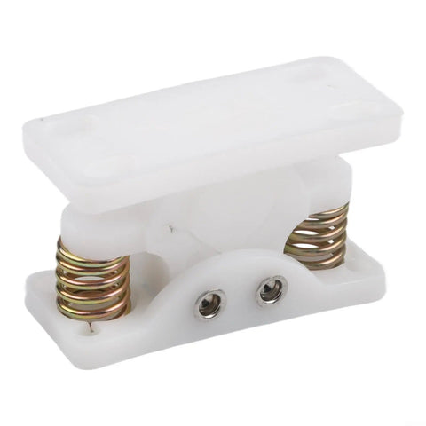 Spring Loaded Double Roller Door Lock Catch Clamp Stop With Secure Grip White For RV Camper Caravan And Motorboat Interior Doors 3 Pack
