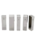 Set of five precision steel block gauges with numbers for Beefy Precision Steel Measuring Block Gauge For Lathe Tools, Micrometer Adjustable, Slot And Opening Checker, Leveling Machining Tool For Engineering, Manufacturing And Construction