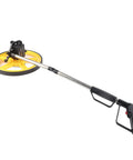 Tyenaza Mechanical Range Measuring Wheel 9999ft 10cm Accuracy Distance Measuring Roller with yellow wheel and telescopic handle.