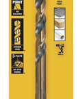 Front view of DEWALT 11/32-inch oxide-coated twist drill bit in yellow and black packaging.