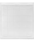 Top Shelf 12X12 Inch Drywall Access Panel With No Sweat Quick Setup And Paintable White Finish For Indoors Or Outdoors Dang Tough ABS Wall Hole Cover, front view.