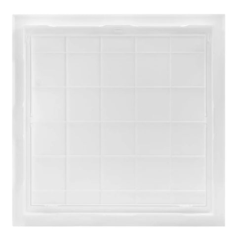Top Shelf 12X12 Inch Drywall Access Panel With No Sweat Quick Setup And Paintable White Finish For Indoors Or Outdoors Dang Tough ABS Wall Hole Cover, front view.
