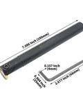 Three Quarters Inch Internal Grooving Tool For Lathe With 20mm Shank Built Tough Boring Bar Cutting Tool Holder shown with dimensions