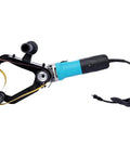 Badass Tube Belt Sander Polisher With Slick Variable Speed Control For Smooth Stainless Steel Pipe Grinding And A Dope Mirror Finish Powered By A Heavy 1300W Motor At 110V, showcasing the tool's detailed mechanism.
