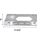 Stainless steel heat plate with dimensions for Three Pack Stainless Steel Heat Plates And Burners Replacement Kit For Costco Kirkland 7200108 Nexgrill