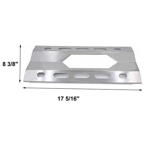 Stainless steel heat plate with dimensions for Three Pack Stainless Steel Heat Plates And Burners Replacement Kit For Costco Kirkland 7200108 Nexgrill