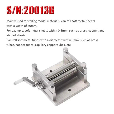 Top Shelf Manual Slip Roll Metal Bender For Crafting Soft Sheets And Tubes Compact DIY Plate Roller Sweet For Bending Brass Copper With Smooth Turns And Hassle Free Setup