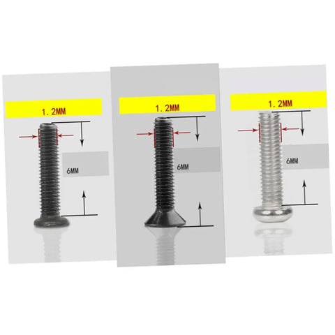 Assorted Small Machine Screws Kit With Flat Head Countersunk Fasteners In Transparent Storage Box, Miniature Carbon Steel Set