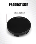 Sleek Black 55Mm Abs Wheel Center Caps 4Pack Heavy Duty Snap On Rim Covers Universal Fitment Waterproof Durable Tough As Nails Straight From Factory Upgrade For Cars Trucks And Suvs with size dimensions 5.8cm/2.28inch.