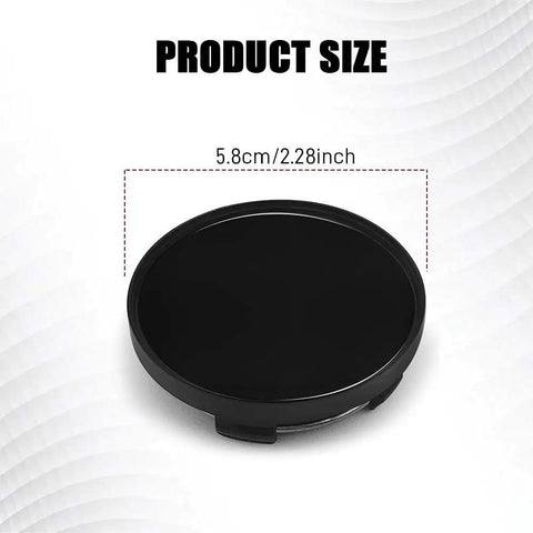 Sleek Black 55Mm Abs Wheel Center Caps 4Pack Heavy Duty Snap On Rim Covers Universal Fitment Waterproof Durable Tough As Nails Straight From Factory Upgrade For Cars Trucks And Suvs with size dimensions 5.8cm/2.28inch.