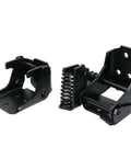 Heavy Duty Door Hinge Kit With Slick Black Finish And Rock Solid Steel Aluminum Body For Buick Regal Chevy El Camino, close-up view.