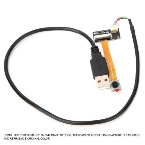 Genuinely Dope Plug N Play Usb Camera Module Featuring 5Mp Ov5640 Autofocus Wide Angle Lens connected via USB cable.