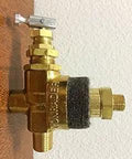 Side view of Air Compressor Pilot Unloader Valve With Muffler Vent 131B Replacement for Pro Grade Industrial Air Compressors