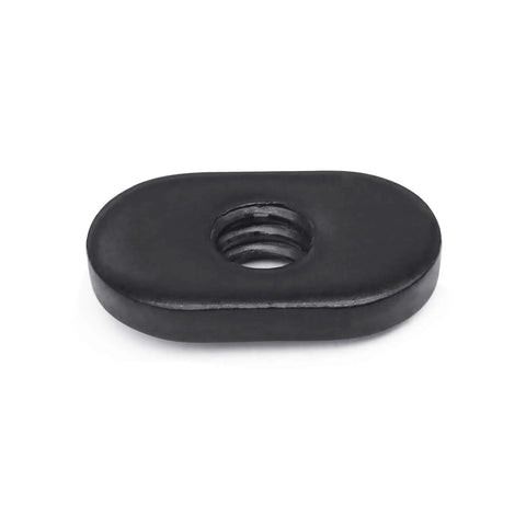 Twenty Pack One Quarter Twenty Black T Nuts With Centered Thread For T Slot Track Heavy Duty And Durable For Fifteen Series Aluminum Extrusion One Point Five Inch Base Use With Plates Brackets And Track Accessories