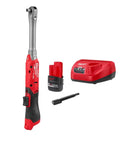Heavy Duty 3/8 Extended Reach Ratchet Kit Delivers Kickass 70 Foot Pound Torque And Lightning Fast 400 Rpm Brushless Motor, includes battery and charger.