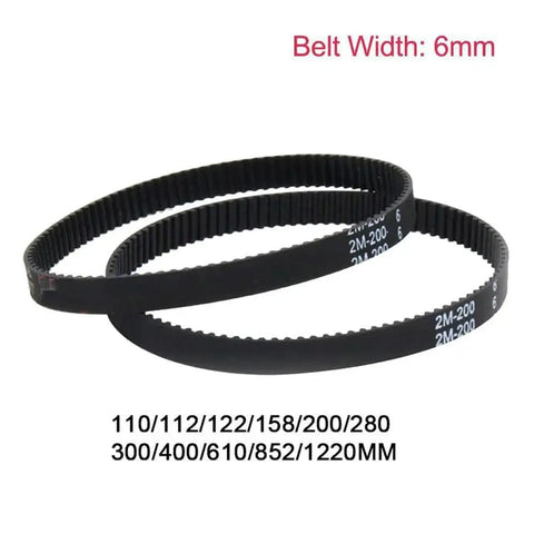 GT2 Closed Loop Timing Belt 2GT 6mm Wide Synchronous Drive Belt For CNC And DIY Folks Durable Wear Resistant 110 1220mm