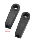 Remote Control Cable End 6E5-48344-00 For Yamaha Outboard Motors 1984-2012 6HP-300HP, 2 Pack, black connectors with 5.5mm hole