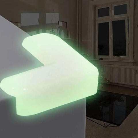 Luminous L Shaped Kid Safe Corner Guards For Furniture And Tables 12 Piece Set With Night Light Function PVC Corner Protectors
