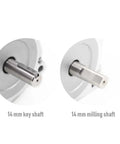 14mm key shaft and 14mm milling shaft of Bad Ass NEMA 34 Stepper Motor 86X114Mm 8Point7Nm 1240Ozin 6Amps 14Mm Key Shaft No Cap Heavy Power Build For Cnc Routers Mills Industrial Upgrades Smooth As Butter