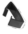 Black 90mm outdoor furniture clip dimensions, part of 4 Pack Outdoor Furniture Clips For Wicker Sectional Sofas And Rattan Chairs.
