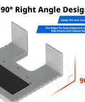 Easy Hinge Mate Door Jamb Jig For Precise Mortise And Hinge Cutting with 90° right angle design and magnetic lock